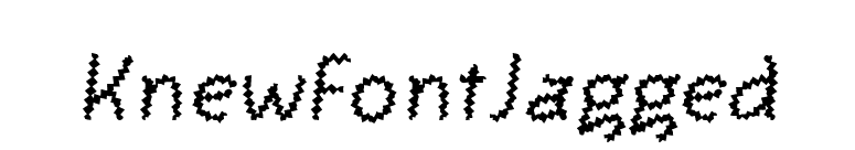 KnewFontJagged font preview