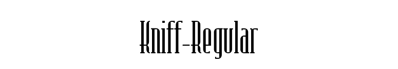 Kniff-Regular font preview