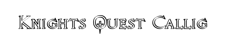 Knights Quest Callig font preview