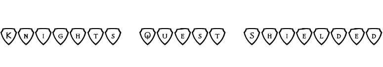 Knights Quest Shielded font preview