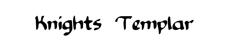 Knights Templar font preview
