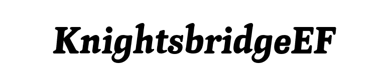 KnightsbridgeEF font preview