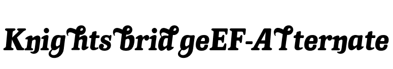 KnightsbridgeEF-Alternate font preview