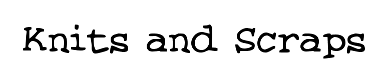 Knits and Scraps font preview
