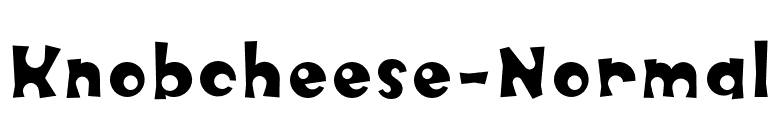 Knobcheese-Normal font preview