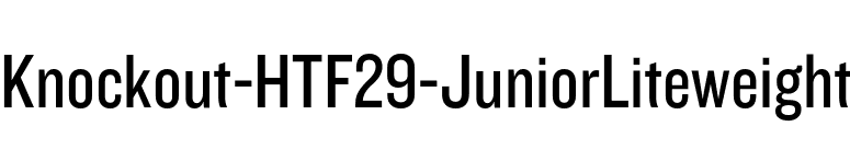 Knockout-HTF29-JuniorLiteweight font preview