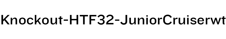 Knockout-HTF32-JuniorCruiserwt font preview