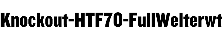 Knockout-HTF70-FullWelterwt font preview