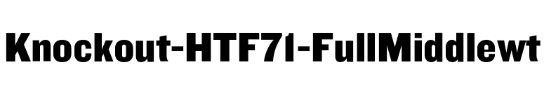 Knockout-HTF71-FullMiddlewt font preview
