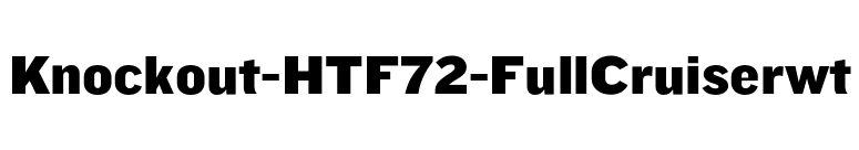 Knockout-HTF72-FullCruiserwt font preview