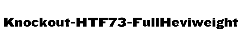 Knockout-HTF73-FullHeviweight font preview