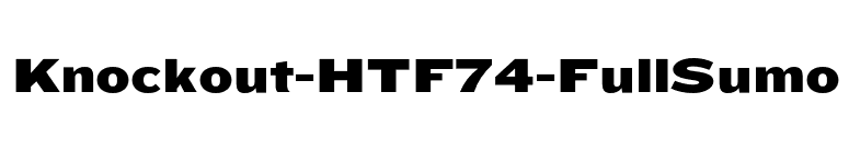 Knockout-HTF74-FullSumo font preview