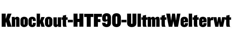 Knockout-HTF90-UltmtWelterwt font preview