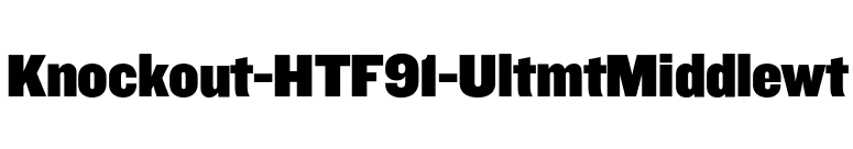 Knockout-HTF91-UltmtMiddlewt font preview