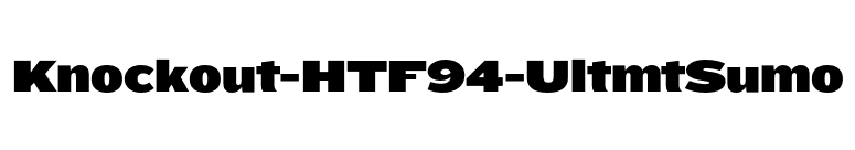 Knockout-HTF94-UltmtSumo font preview