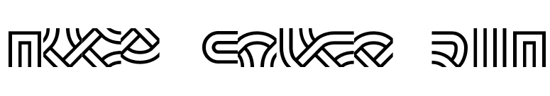 Knot Maker BRK font preview