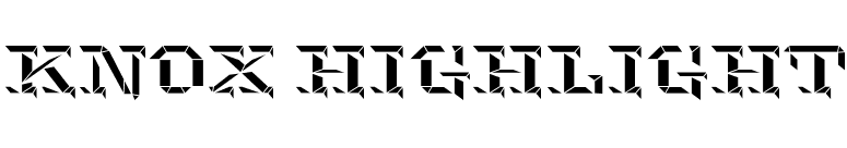 Knox Highlight font preview
