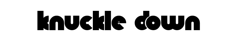 Knuckle Down font preview