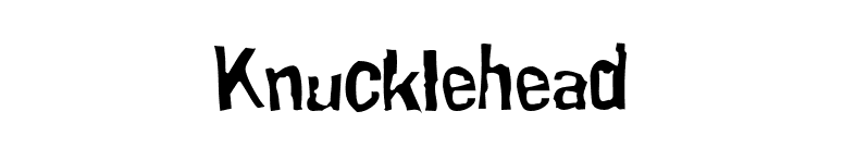 Knucklehead font preview