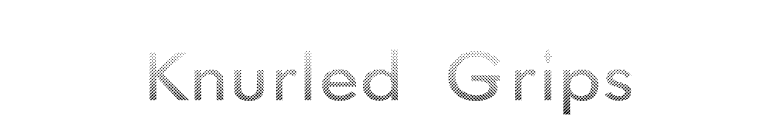 Knurled Grips font preview