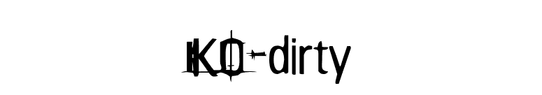 KO-dirty font preview