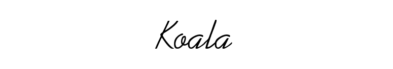Koala font preview