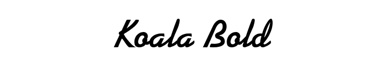 Koala Bold font preview