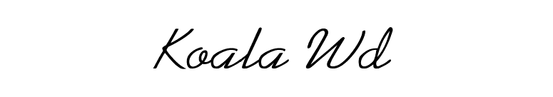 Koala Wd font preview