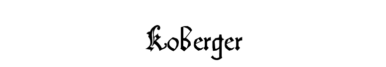 Koberger font preview