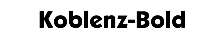 Koblenz-Bold font preview