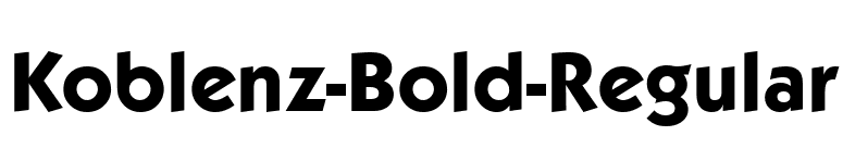 Koblenz-Bold-Regular font preview