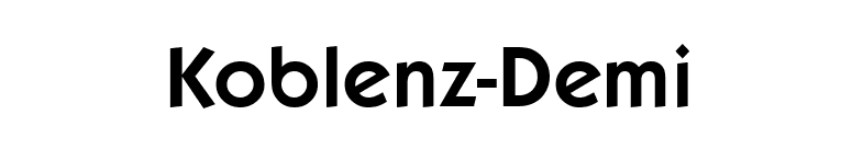 Koblenz-Demi font preview