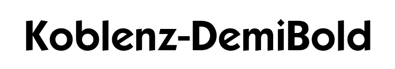 Koblenz-DemiBold font preview