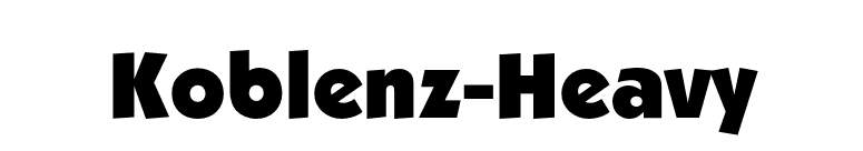 Koblenz-Heavy font preview