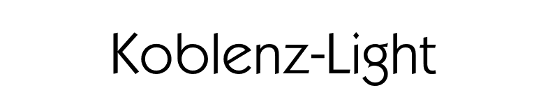 Koblenz-Light font preview