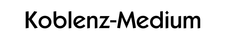 Koblenz-Medium font preview