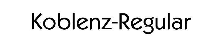 Koblenz-Regular font preview