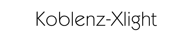 Koblenz-Xlight font preview