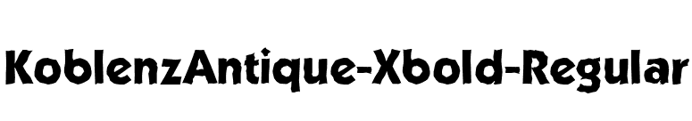 KoblenzAntique-Xbold-Regular font preview