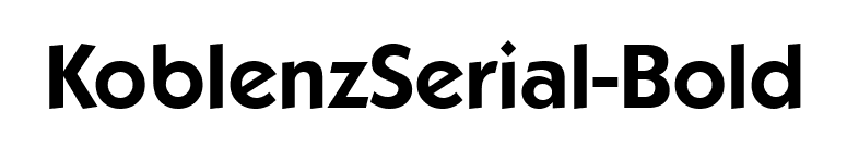 KoblenzSerial-Bold font preview