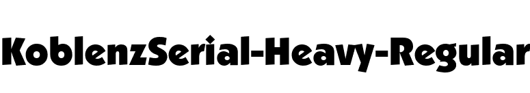 KoblenzSerial-Heavy-Regular font preview