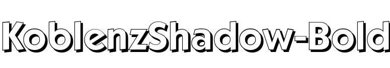 KoblenzShadow-Bold font preview