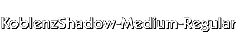KoblenzShadow-Medium-Regular font preview