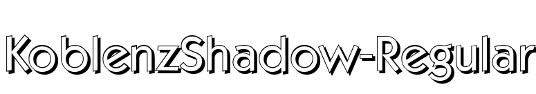 KoblenzShadow-Regular font preview
