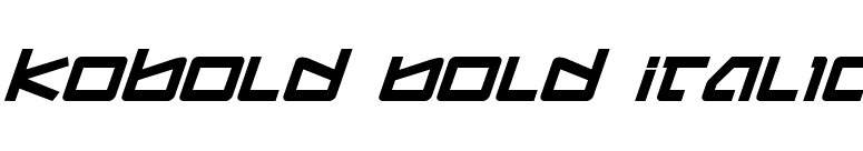 Kobold Bold Italic font preview