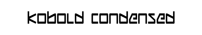 Kobold Condensed font preview