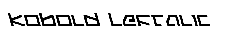 Kobold Leftalic font preview