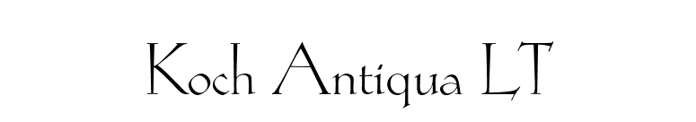 Koch Antiqua LT font preview