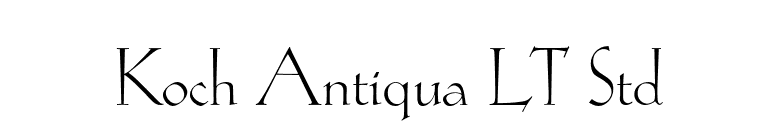 Koch Antiqua LT Std font preview