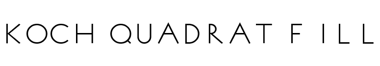 Koch Quadrat Fill font preview